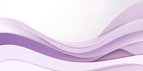 Poster - elegant seamless pastel lavender 3d low profile abstract wave texture design minimalist background