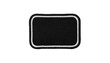 © Saad - Black and white rectangle embroidered patch