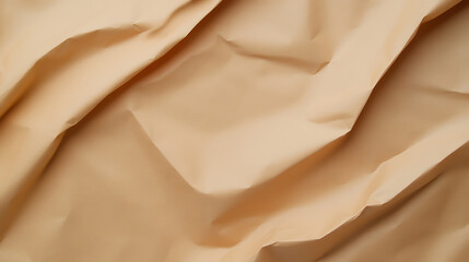 Aufkleber - Abstract waves of beige fabric create a sense of flowing movement. The texture is smooth with soft folds and shadows. Ideal for backgrounds, design elements.