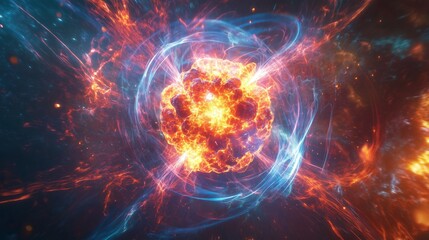Wall Mural - the moment of cosmic energy explosion