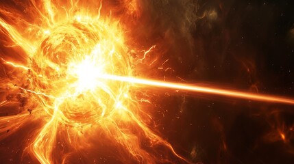 Wall Mural - cosmic nebula energy explosion