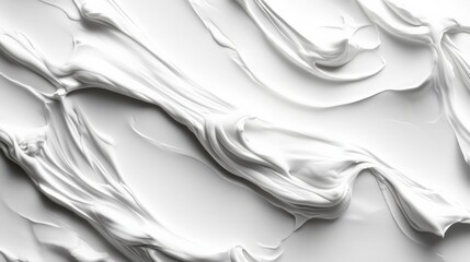 Poster - abstract white texture with flowing patterns, ideal for backgrounds and artistic designs