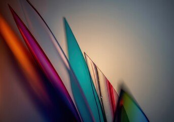 Poster - Colorful abstract shapes creating a vibrant and dynamic composition