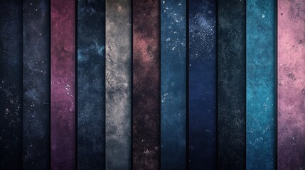 Poster - Abstract texture background featuring colorful vertical panels with varied patterns and hues