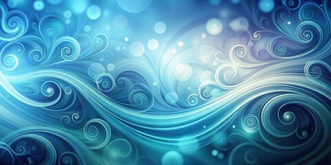 Wall Mural - Gradient blue abstract background with swirling patterns and soft focus effect, focus, blue,  focus