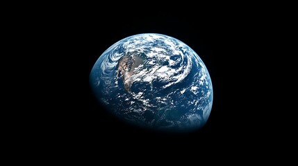 Wall Mural - earth from space: a stunning view of our planet, a view of earth from space, showing continents and 