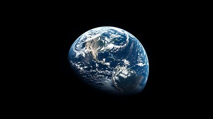 Wall Mural - earth from space: a stunning view of our planet, a view of earth from space, showing continents and 