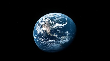 Wall Mural - earth from space: a stunning view of our planet, a view of earth from space, showing continents and 