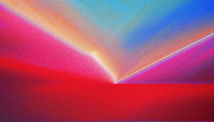 Poster - abstract gradient light streaks on textured surface in blue and red hues, vibrant color patterns for graphic design