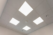 © fotodrobik - The Modern Office Ceiling incorporates stylish LED Lights, enhancing the overall workspace design