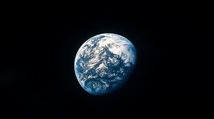 Wall Mural - earth from space: a stunning view of our planet, a view of earth from space, showing continents and 