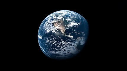 Wall Mural - earth from space: a stunning view of our planet, a view of earth from space, showing continents and 