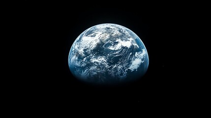 Wall Mural - earth from space: a stunning view of our planet, a view of earth from space, showing continents and 