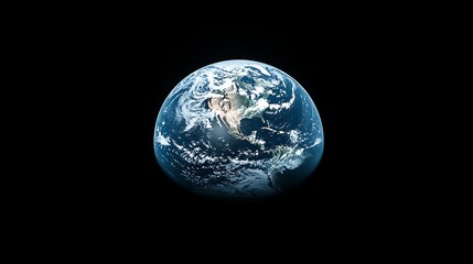 Wall Mural - earth from space: a stunning view of our planet, a view of earth from space, showing continents and 