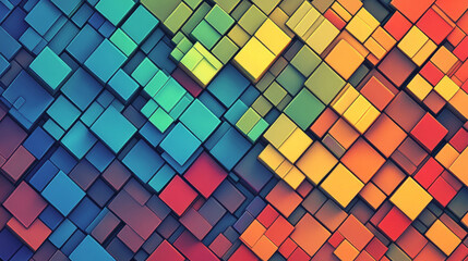 Poster - Abstract square background vector illustration texture creative graphic geometric cover wallpaper geometry poster.