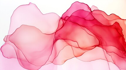 Poster - handmade bionic fluid art painting on paper with luxurious alcohol ink composition and watercolor st