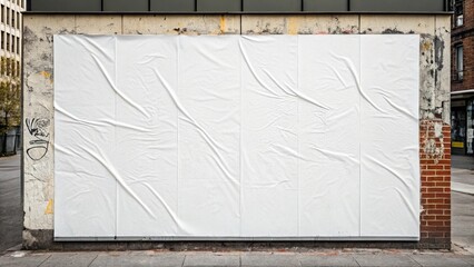 Poster - A white poster with a white background