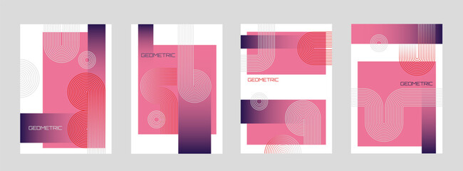Canvas Print - abstract geometric shapes in a modern style on a white background. concept of minimalism and modern 