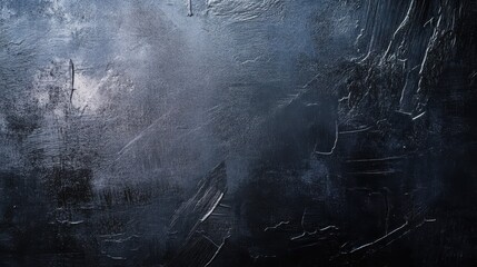 Poster - Dark Abstract Texture with Subtle Brush Strokes and Depth Variation