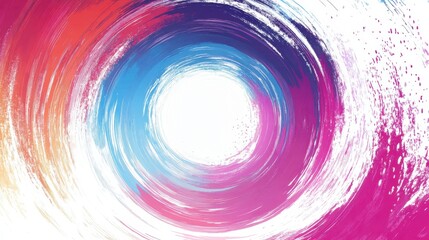 Poster - Colorful Abstract Swirling Background with Circular Motion Effect