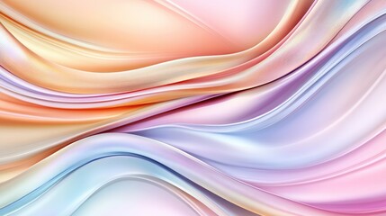 Poster - Colorful, textured backdrop glimmers with pastel rainbow hues and an iridescent finish, ideal for creative design and artistic projects
