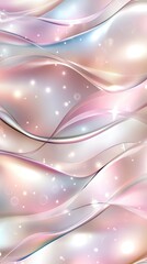Poster - Colorful, textured backdrop glimmers with pastel rainbow hues and an iridescent finish, ideal for creative design and artistic projects