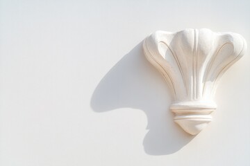 Poster - close-up photo of single ornamental detail or decorative texture against plain neutral background