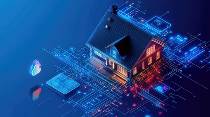Poster - Internet of Things communication between smart home devices and cloud servers.