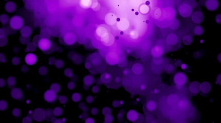 Poster - Abstract purple sphere luminescence against darkened backdrop background