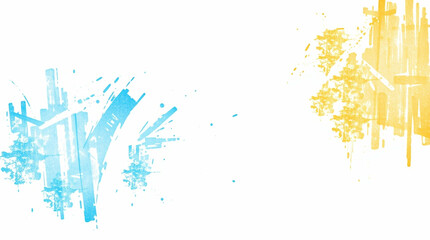 Poster - Vivid hand-drawn gradient with textured pencil strokes on white backdrop