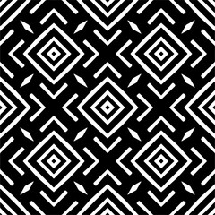 Wall Mural - Vector pattern in ornamental style. Black and white color. Simple all over print block for apparel textile, ladies dress, fashion garment, digital wall paper.