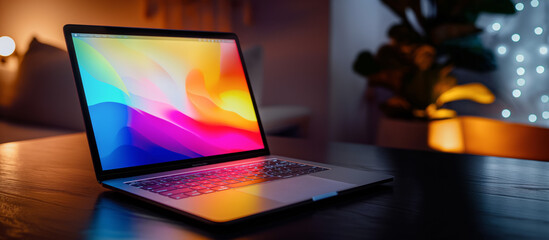 Aufkleber - Laptop computer background mock up