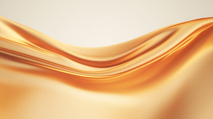 Aufkleber - Abstract gold satin fabric with soft highlights and flowing curves. The smooth texture creates a sense of luxury and movement.