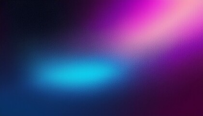 Wall Mural - black blue pink grainy noise grungy empty space spray texture color gradient shine bright light and glow rough abstract retro vibe background template