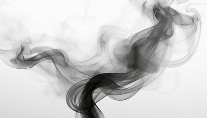 Wall Mural - smoke overlay on white background