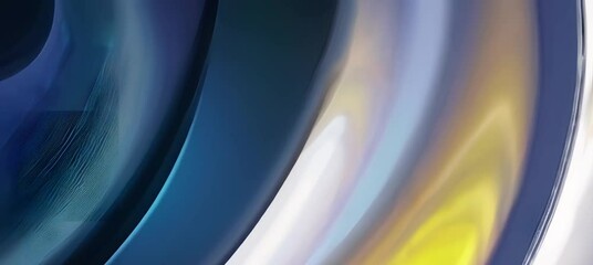 Poster - Elegant metallic curves interplay with light and shadow in dynamic motion sequence