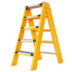 Wall Mural - stepladder cartoon isolated on white background full depth of field