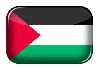 Fototapete - Palestine web icon rectangle button