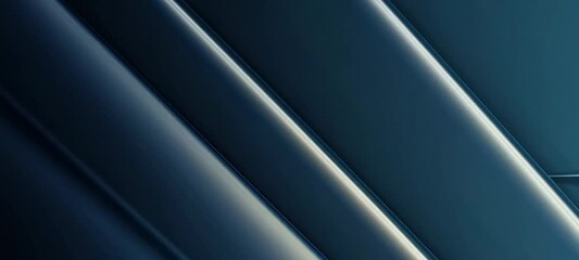Poster - Shifting abstract light gradients in golden and blue tones with dynamic diagonal lines