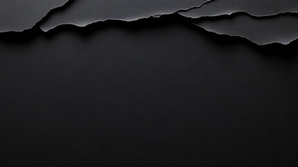 Poster - Abstract Dark Background with Layered Paper Edges. Minimalist design, muted tones, artistic texture. Evokes mystery and sophistication.