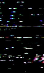Poster - Dynamic glitch transition with colorful digital noise and distorted lines