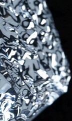 Poster - Shimmering metallic surface reflects light with dynamic movement
