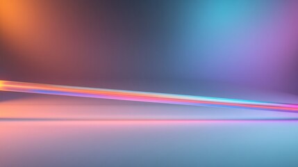 Poster - Futuristic neon gradient abstract background with vibrant colors and seamless patterns