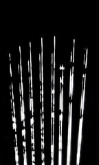 Poster - Abstract light beam expansion and reflection in monochrome high contrast sequence