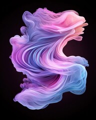 Poster - Dynamic swirls of colorful abstract art digital creation modern aesthetic vibrant environment artistic viewpoint