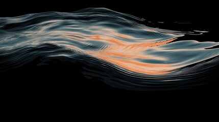 Poster - Dynamic ocean waves dance coastal shoreline abstract art dark background close-up fluid motion