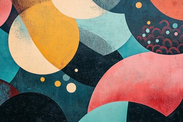 Poster - Abstract Design with Colorful Circles