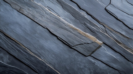 Poster - Textured slate surface showcasing natural patterns and colors with subtle variations in shades and lines