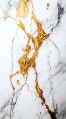 Poster - Luxurious Marble Texture with Golden Veins Elegant Stone Surface Abstract Design High Angle Shot Detailed Pattern Artistic Background Aesthetic Backdrop