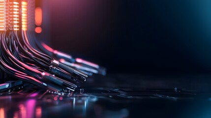 Poster - High-quality close-up of a computer processor showcasing advanced technology and intricate circuitry for electronics